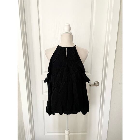 Bardot Sky Cold Shoulder Top Black Size 10 Large - Picture 6 of 16